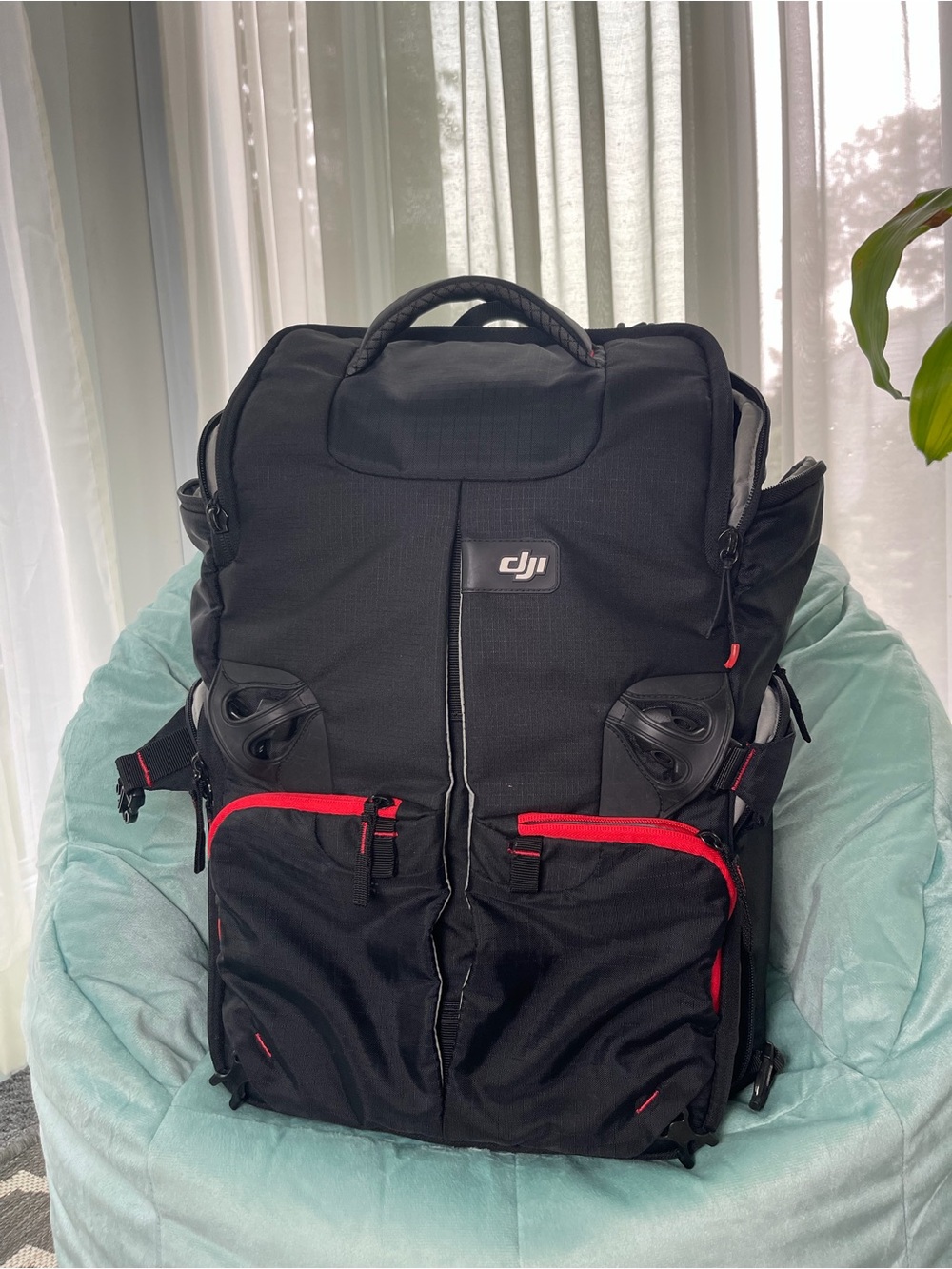 DJI Black Backpack with Red Accents - Camera Gear Pack